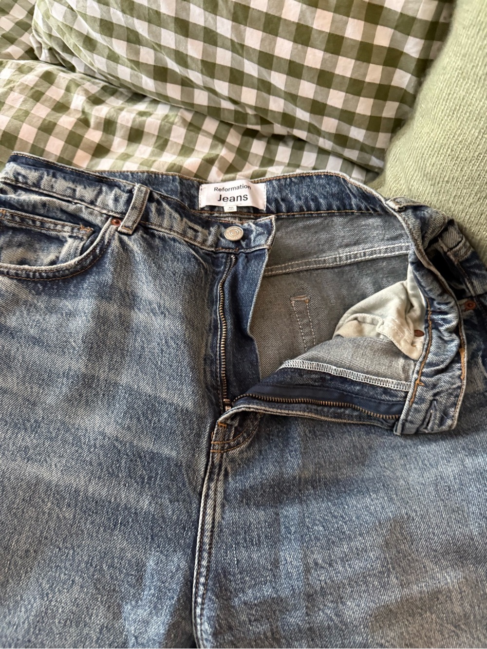 Reformation Wilder High Rise Wide Leg Jeans - Picture 6 of 12